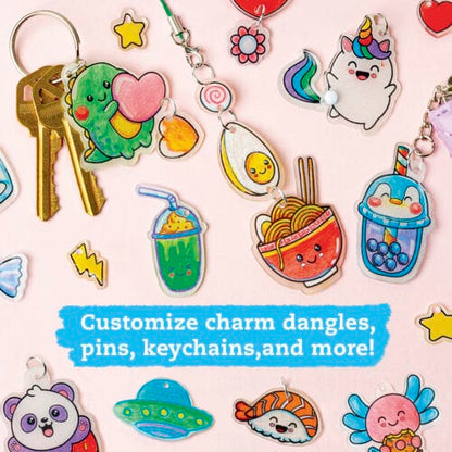 Klutz Art & Craft Activity Kits Default Color & Shrink Art: Kawai Style