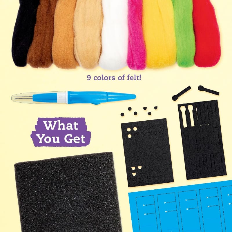 Klutz Art & Craft Activity Kits Felted Food Friends