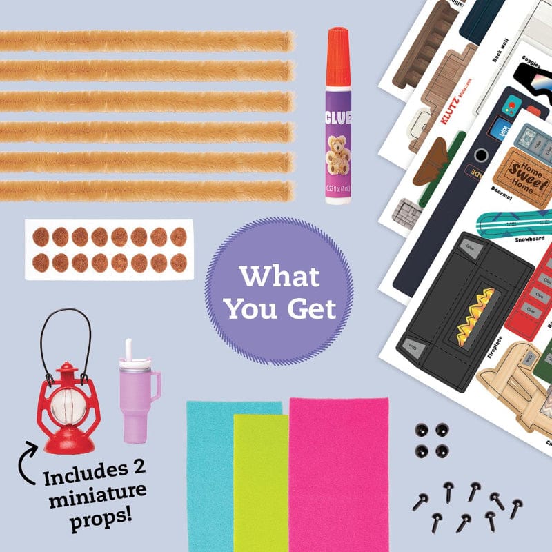 Klutz Art & Craft Activity Kits Miniature Cozy Bear Cottage