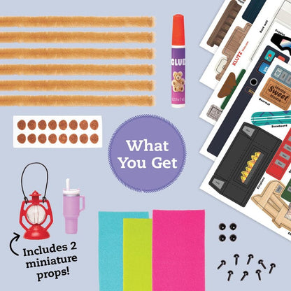 Klutz Art & Craft Activity Kits Miniature Cozy Bear Cottage