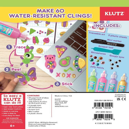 Klutz Art & Craft Activity Kits Paint and Peel Jelly Stickers