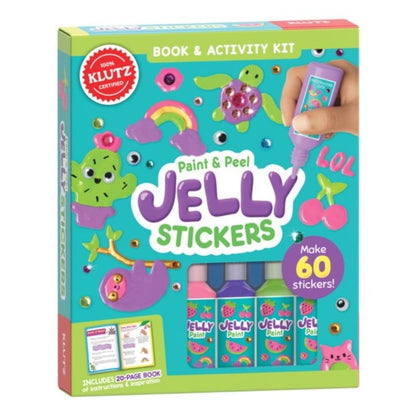 Klutz Art & Craft Activity Kits Paint and Peel Jelly Stickers