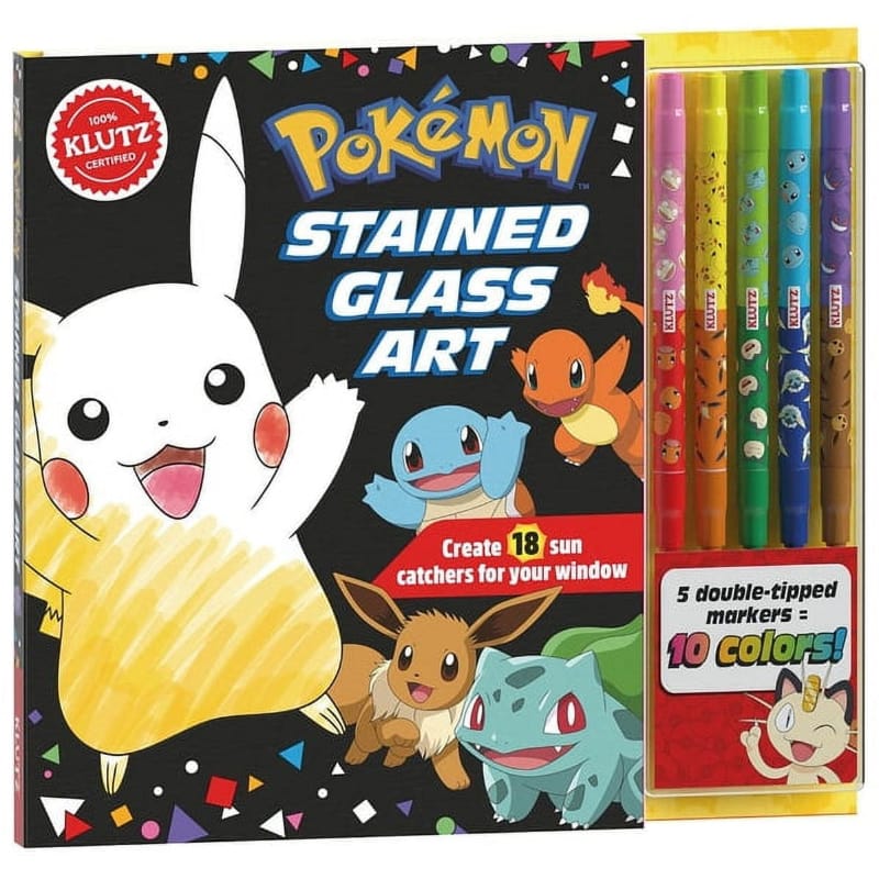 Klutz Art & Craft Activity Kits Pokémon Stained Glass Art