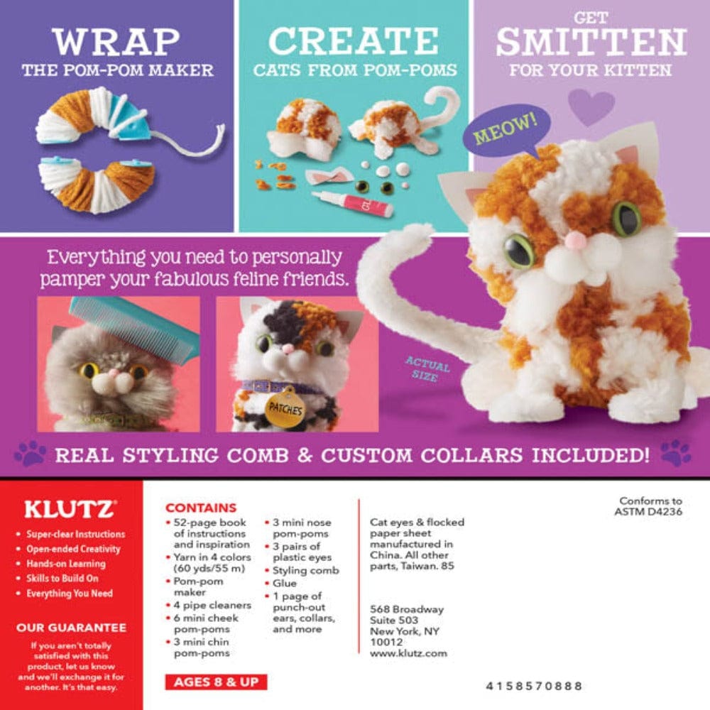Klutz Art & Craft Activity Kits Pom Pom Kitties