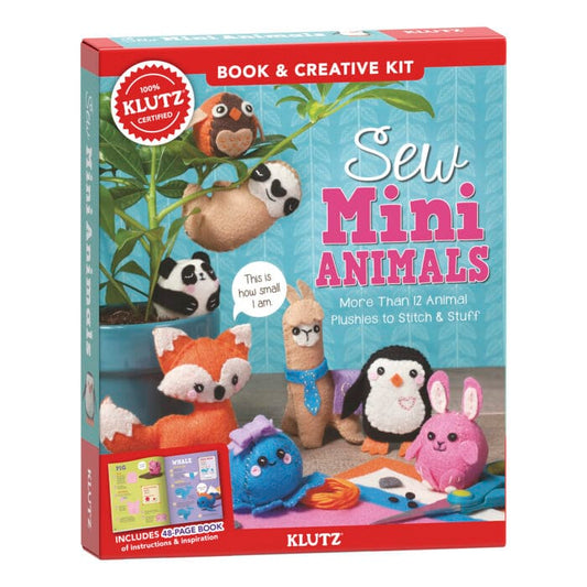 Klutz Art & Craft Activity Kits Sew Mini Animals