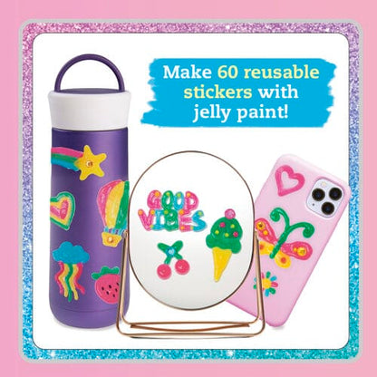 Klutz Arts & Craft Stamp Sets Default Paint & Peel Jelly Stickers Glitter Goals