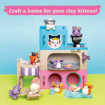 Klutz Clay Arts & Crafts Mini Clay World Kitty Condo