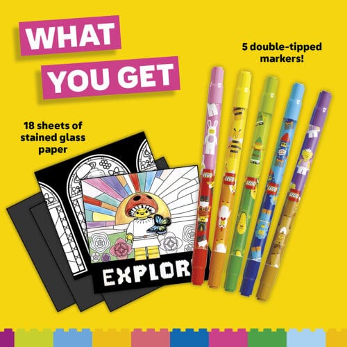 Klutz Coloring & Painting Kits LEGO Stained Glass Art