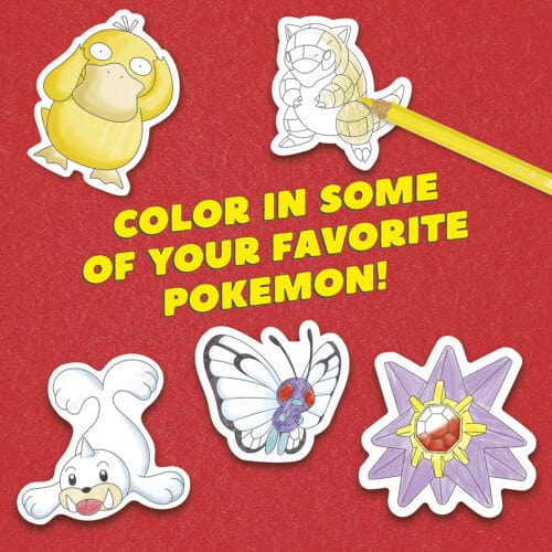 Klutz Coloring & Painting Kits Pokémon Color Your Own Fuzzy Stickers