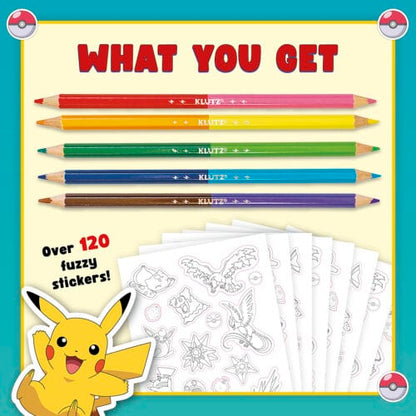 Klutz Coloring & Painting Kits Pokémon Color Your Own Fuzzy Stickers