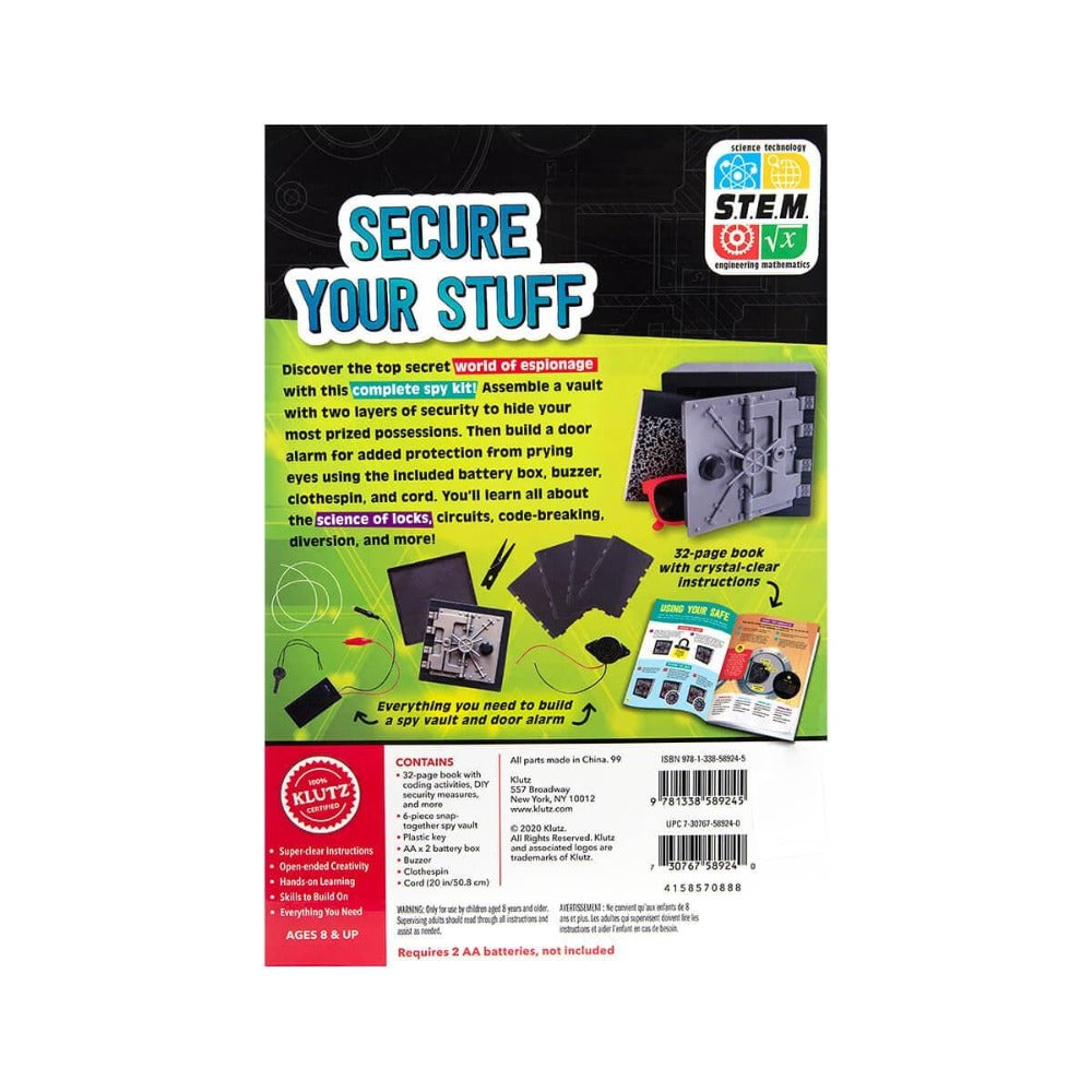 Klutz STEM Toys Ultimate Spy Vault & Code Kit