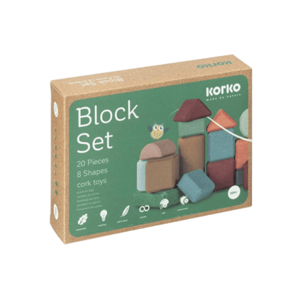Korko Construction Korko Small Architects 20 pc Block Set