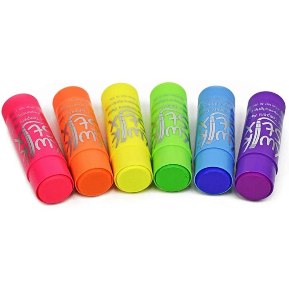 Kwik Stix Markers, Pens, Brushes & Crayons Jumbo Kwik Stix - Neon Colors 6 Pack