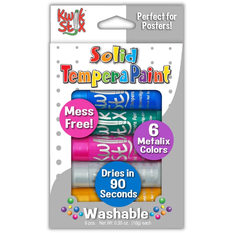 Kwik Stix Markers, Pens, Brushes & Crayons Kwik Stix -  Metallic Colors 6 Pack