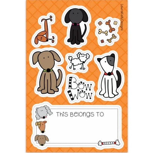 Laura Kelly Designs Stickers Dogs Vinyl Sticker Sheet