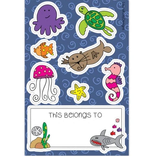 Laura Kelly Designs Stickers Ocean Vinyl Sticker Sheet
