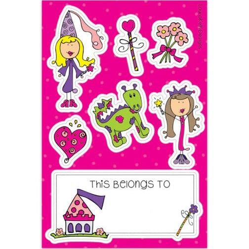 Laura Kelly Designs Stickers Princess Vinyl Sticker Sheet