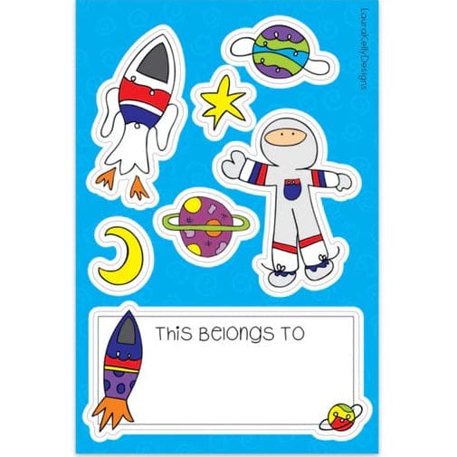 Laura Kelly Designs Stickers Space Vinyl Sticker Sheet