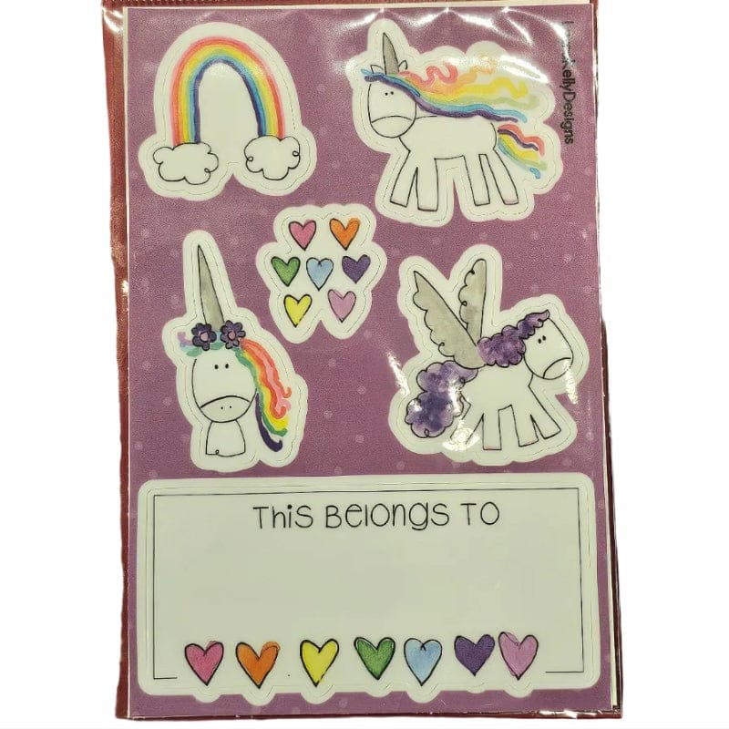 Laura Kelly Designs Stickers Unicorn Vinyl Sticker Sheet