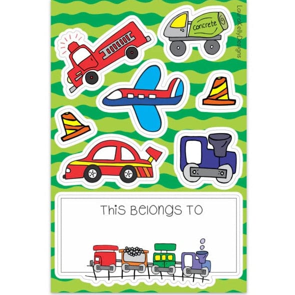Laura Kelly Designs Stickers Vehicles Vinyl Sticker Sheet