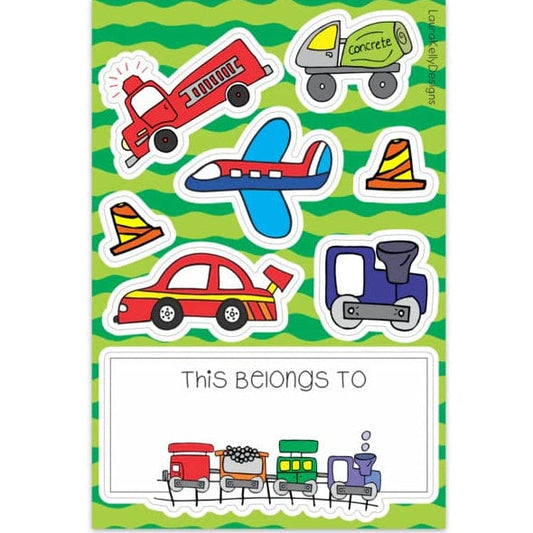 Laura Kelly Designs Stickers Vehicles Vinyl Sticker Sheet