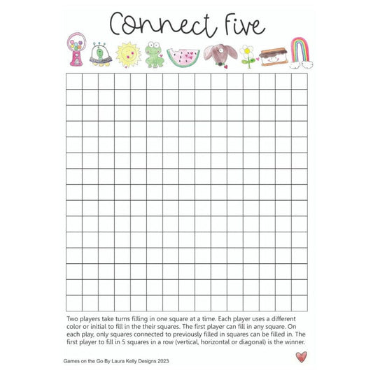 Laura Kelly Designs Travel Games Connect Five (Games To Go) UPC