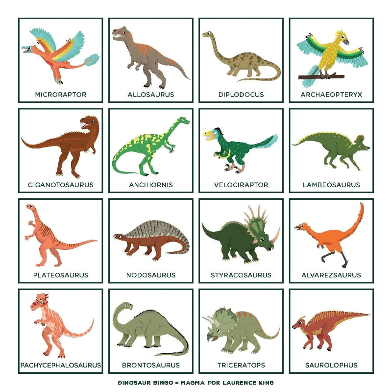Laurence King Publishing Bingo Games Default Dinosaur Bingo