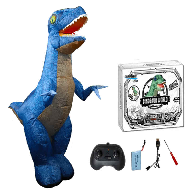 Leading Edge Remote Controlled Toys Giant Inflatable RC Dinosaur (Assorted Colors)
