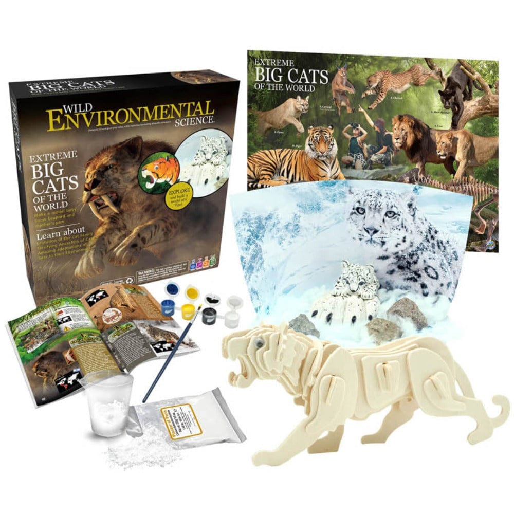 Learning Advantage STEM Toys Wild Environmental Science: Extreame Big Cats of the World