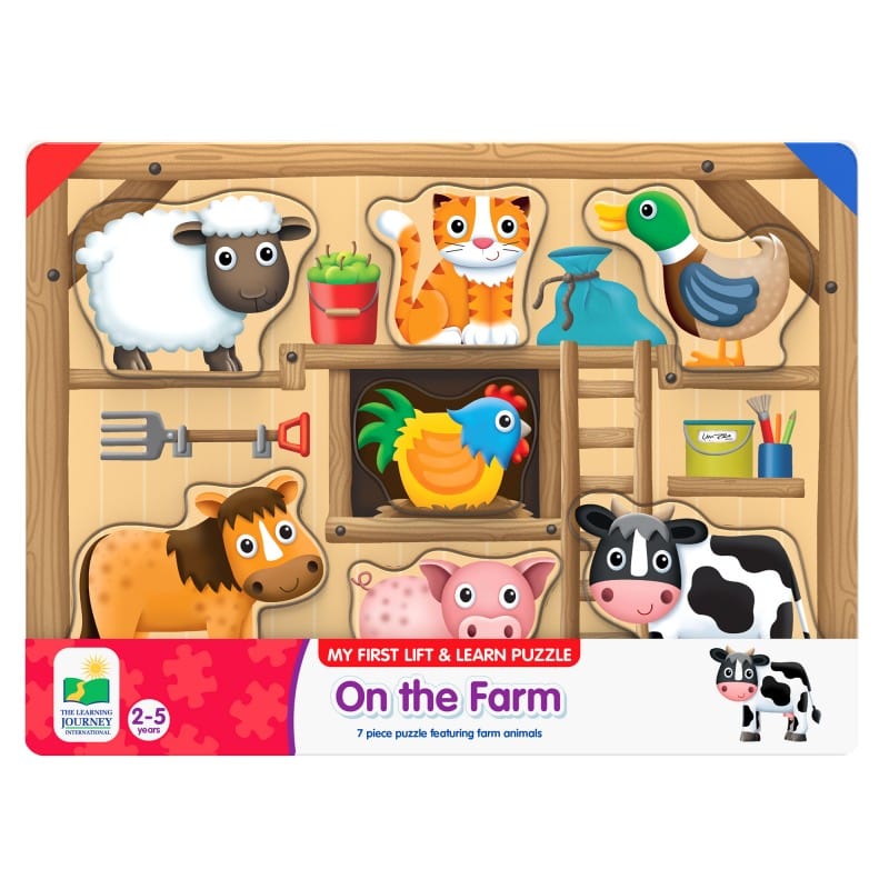 Learning Journey Chunky Puzzles Default My First Lift & Learn Puzzle - On The Farm
