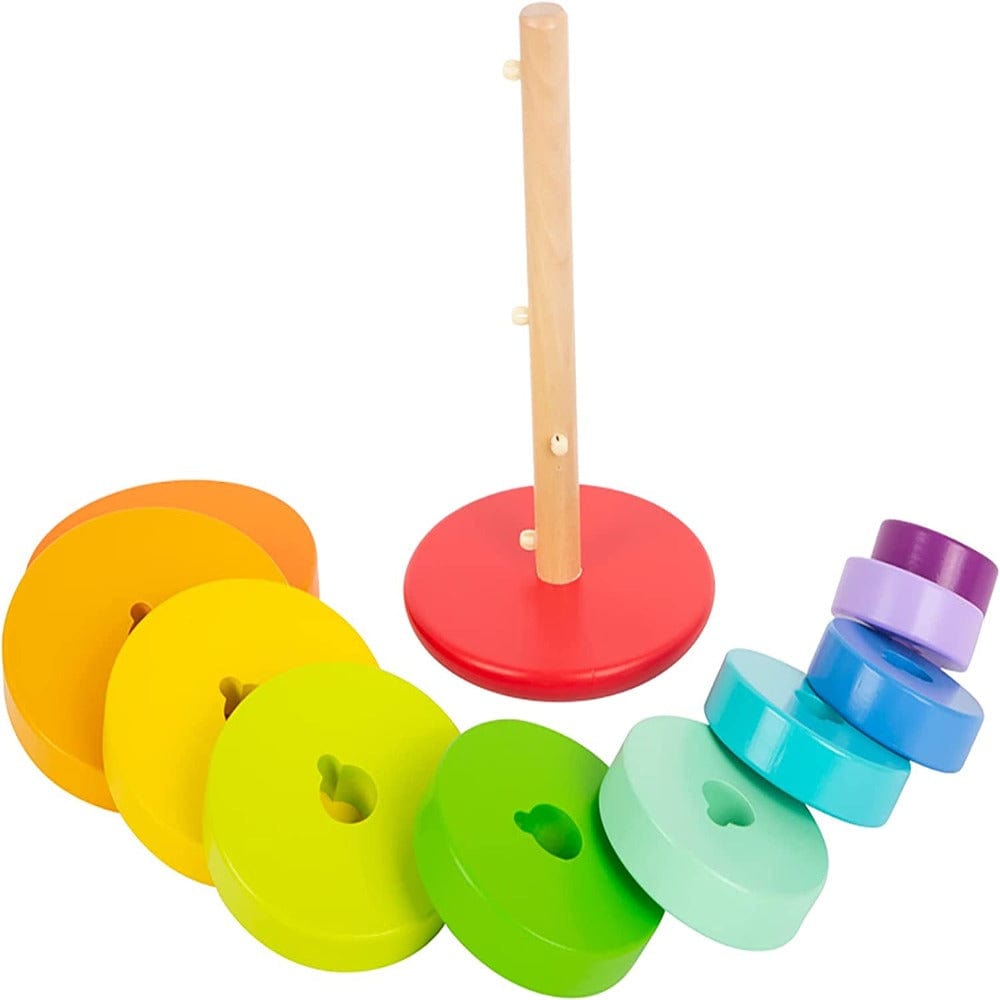 Legler Stack and Nest Toys Rainbow Stacking Tower