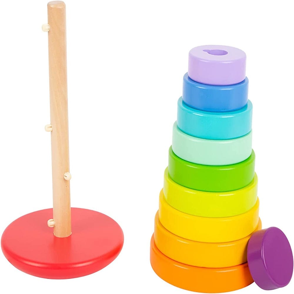 Legler Stack and Nest Toys Rainbow Stacking Tower