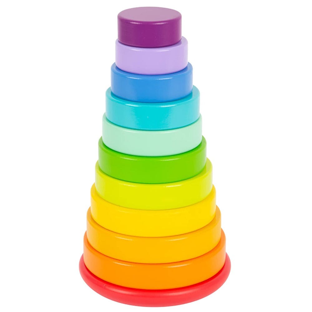 Legler Stack and Nest Toys Rainbow Stacking Tower