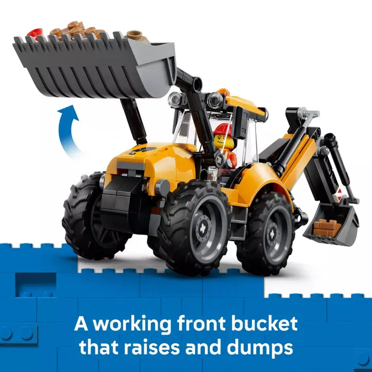 LEGO LEGO City 60480 City: Yellow Backhoe Loader
