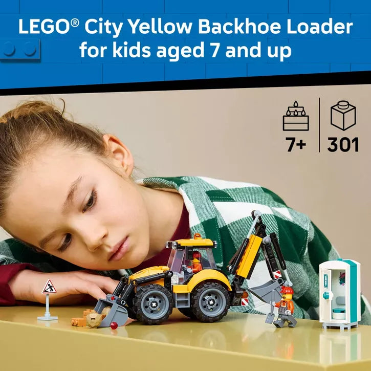 LEGO LEGO City 60480 City: Yellow Backhoe Loader