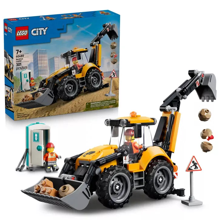 LEGO LEGO City 60480 City: Yellow Backhoe Loader