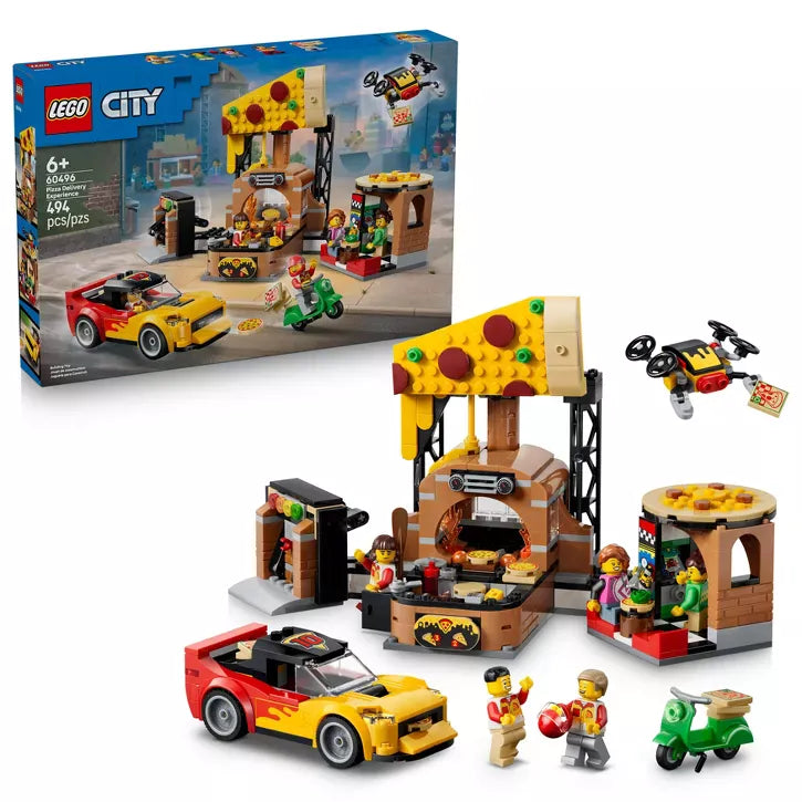 LEGO LEGO City 60496 City: Pizza Delivery Experience with Vehicles