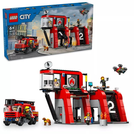 Lego LEGO City Default 60414 City: Fire Station with Fire Truck