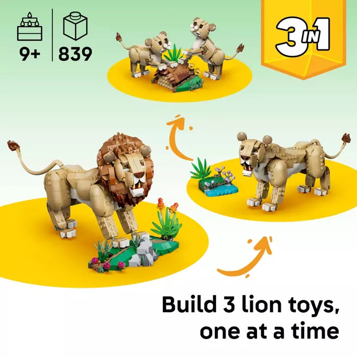 LEGO LEGO Creator 31386 Creator: Wild Animals - Majestic Lion