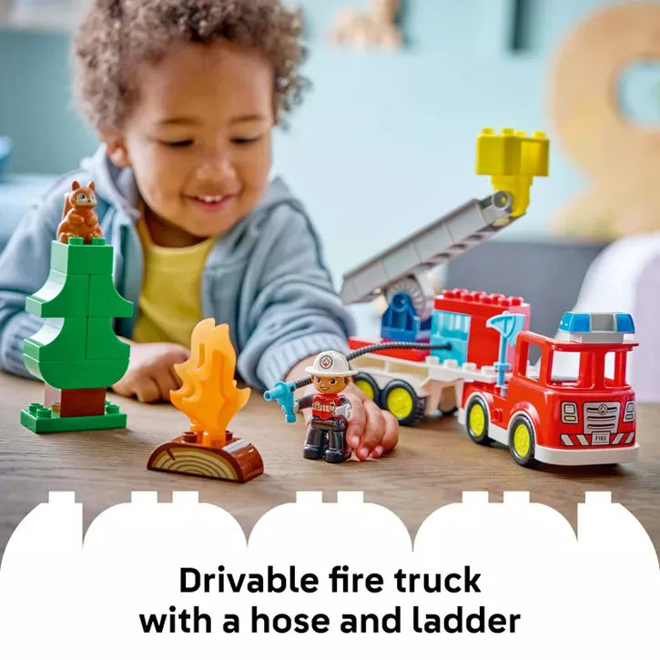LEGO LEGO DUPLO READ DESCRIPTION!! 10473 DUPLO: Fire Truck w/ Hose & Firefighter
