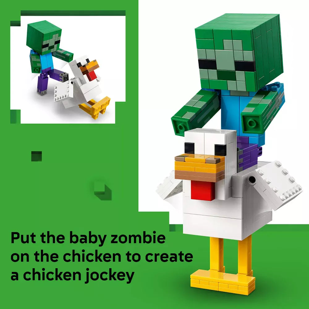 LEGO LEGO Minecraft 21592 Minecraft: Chicken Jockey Desert Attack