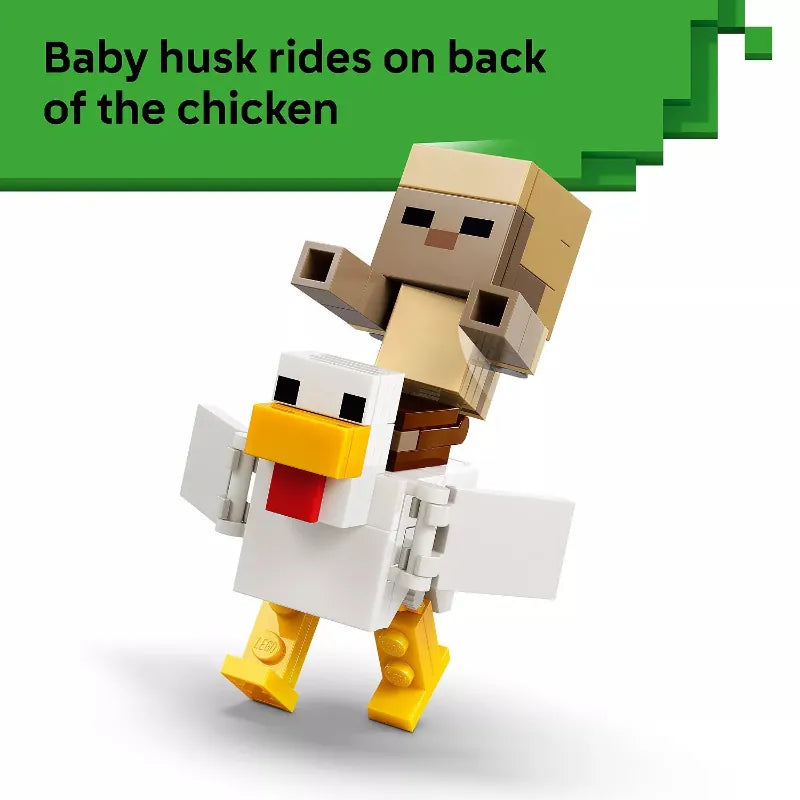 LEGO LEGO Minecraft 21592 Minecraft: Chicken Jockey Desert Attack