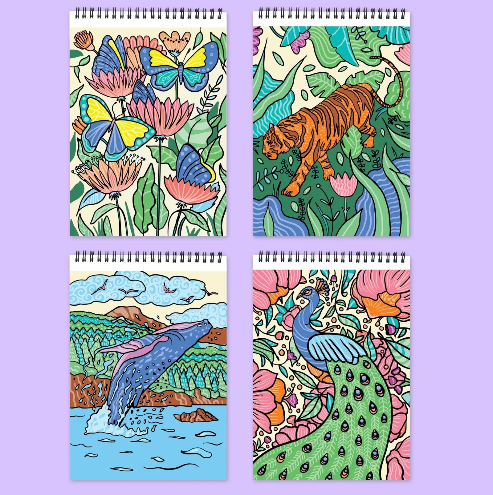Lifelines Coloring & Painting Kits FlowArt: Color to Reveal - Animals