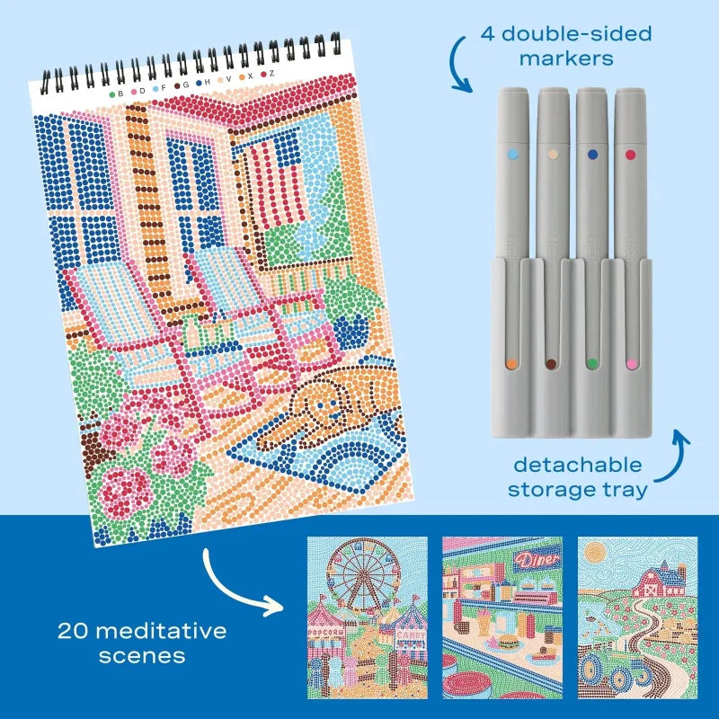 Lifelines Coloring & Painting Kits FlowArt: Dot-by-Letter - Americana 250th Anniversary