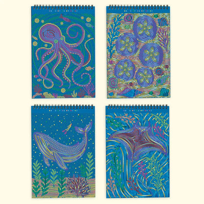 Lifelines Coloring & Painting Kits FlowArt: Dot-by-Letter Metallic - Into the Deep