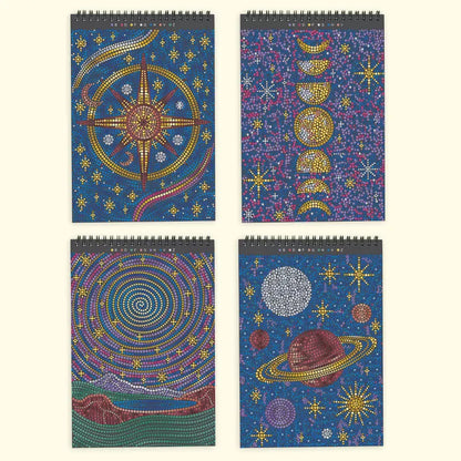 Lifelines Coloring & Painting Kits FlowArt: Dot-by Letter Metallic - Into the Galaxy