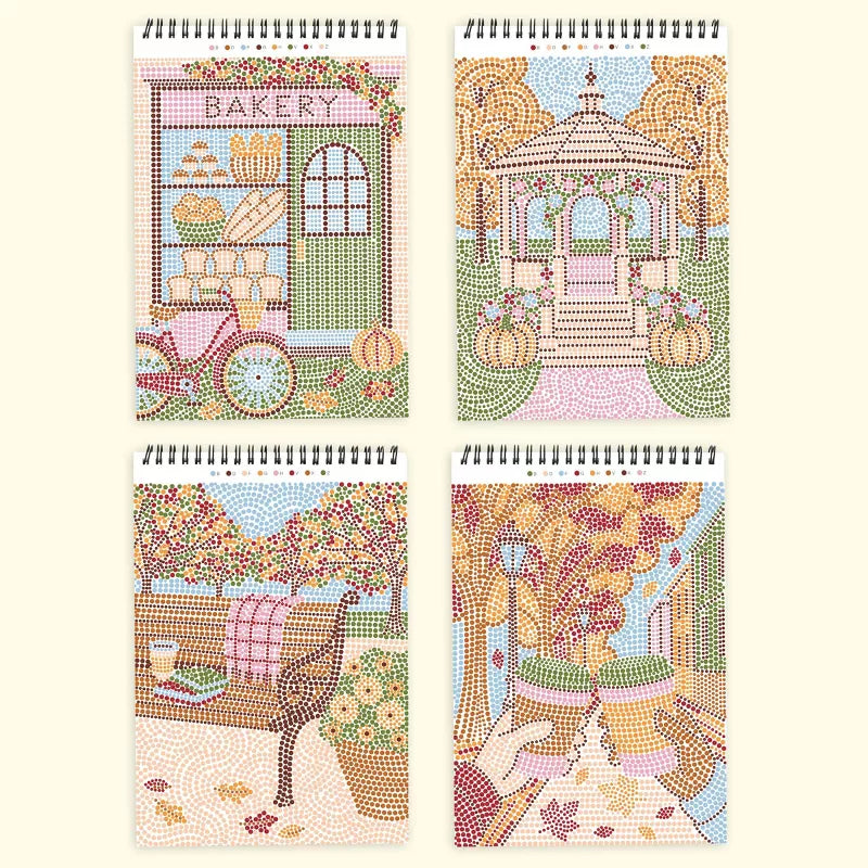 Lifelines Coloring & Painting Kits FlowArt: Dot-by-Letter - Strolling Through Fall