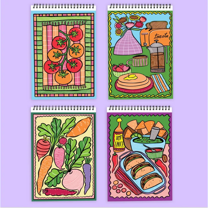 Lifelines Coloring & Painting Kits FlowArt: Hidden Pictures - Foodie Fun