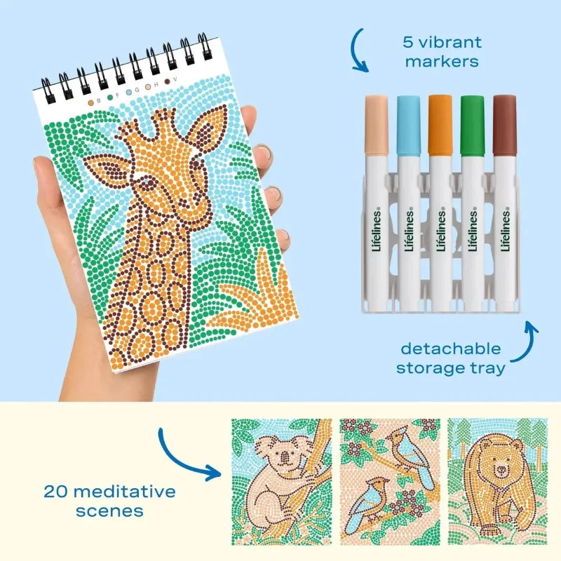 Lifelines Coloring & Painting Kits FlowArt Mini - Into the Wild