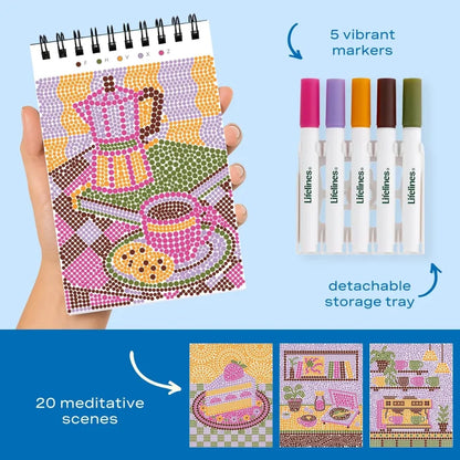 Lifelines Coloring & Painting Kits FlowArt Mini Single Cafe Comforts